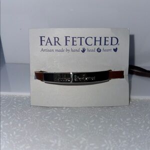 “Choose Kindness” Brown Leather bracelet